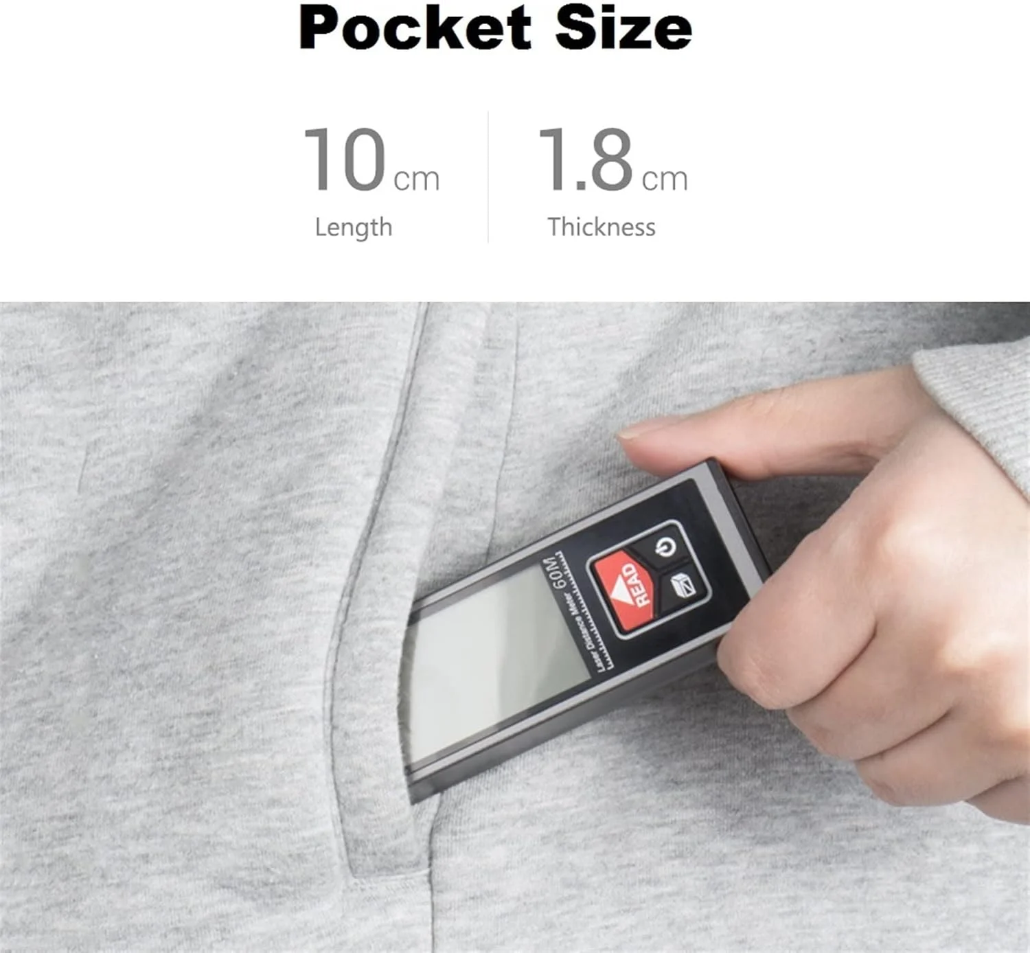 ارتفاع سنج دیجیتال، متر لیزری فاصله یاب دستی، دستگاه اندازه گیری فاصله دیجیتال قابل شارژ مناسب فضای داخلی (رنگ: 40 متر) ارتفاع سنج دیجیتال، متر لیزری فاصله یاب دستی، دستگاه اندازه گیری فاصله دیجیتال قابل شارژ مناسب فضای داخلی (رنگ: 40 متر)