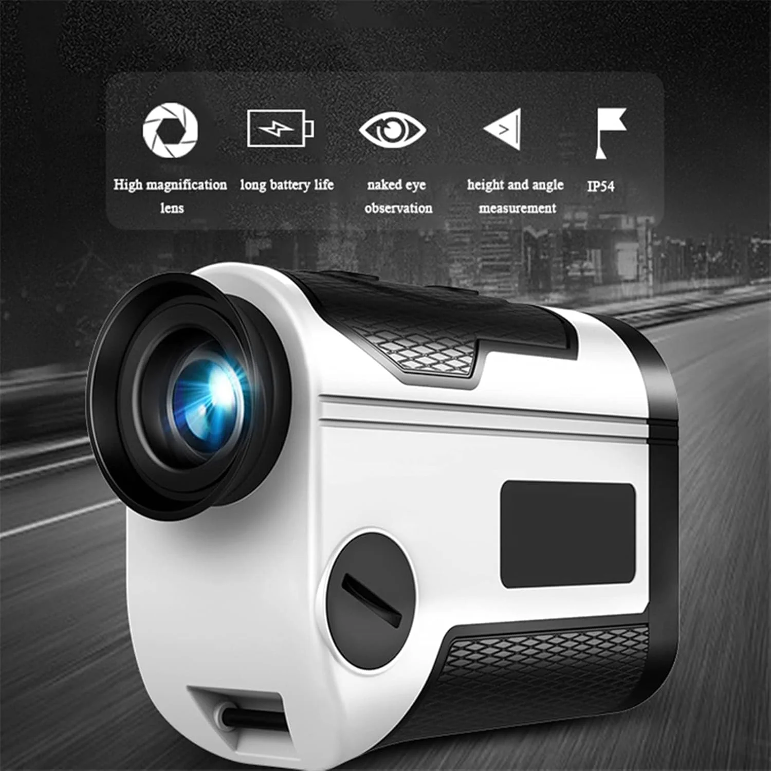 ارتفاع سنج دیجیتال، تلسکوپ مسافت یاب لیزری، ابزار تله متری خط کش گلف (سایز: 1000 متر) ارتفاع سنج دیجیتال، تلسکوپ مسافت یاب لیزری، ابزار تله متری خط کش گلف (سایز: 1000 متر)