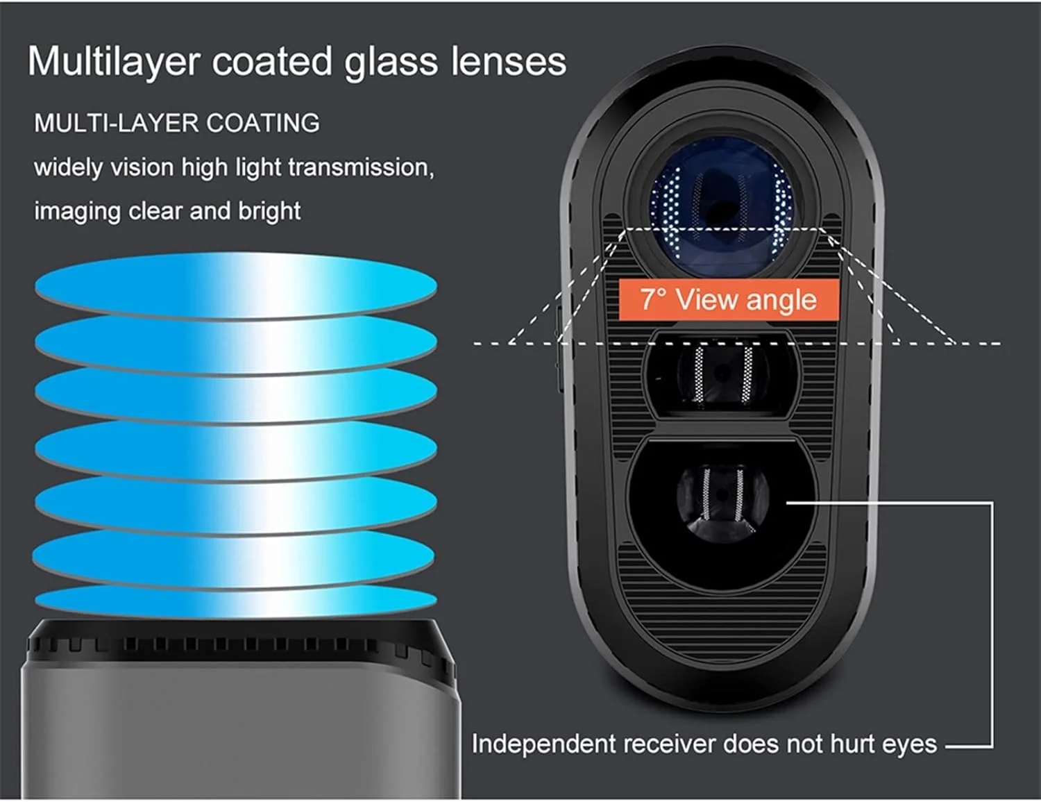 ارتفاع سنج دیجیتال، مسافت یاب گلف تلسکوپ شکار حالت تنظیم شیب قفل پرچم متر فاصله لیزری ورزشی (رنگ: 800 متر)