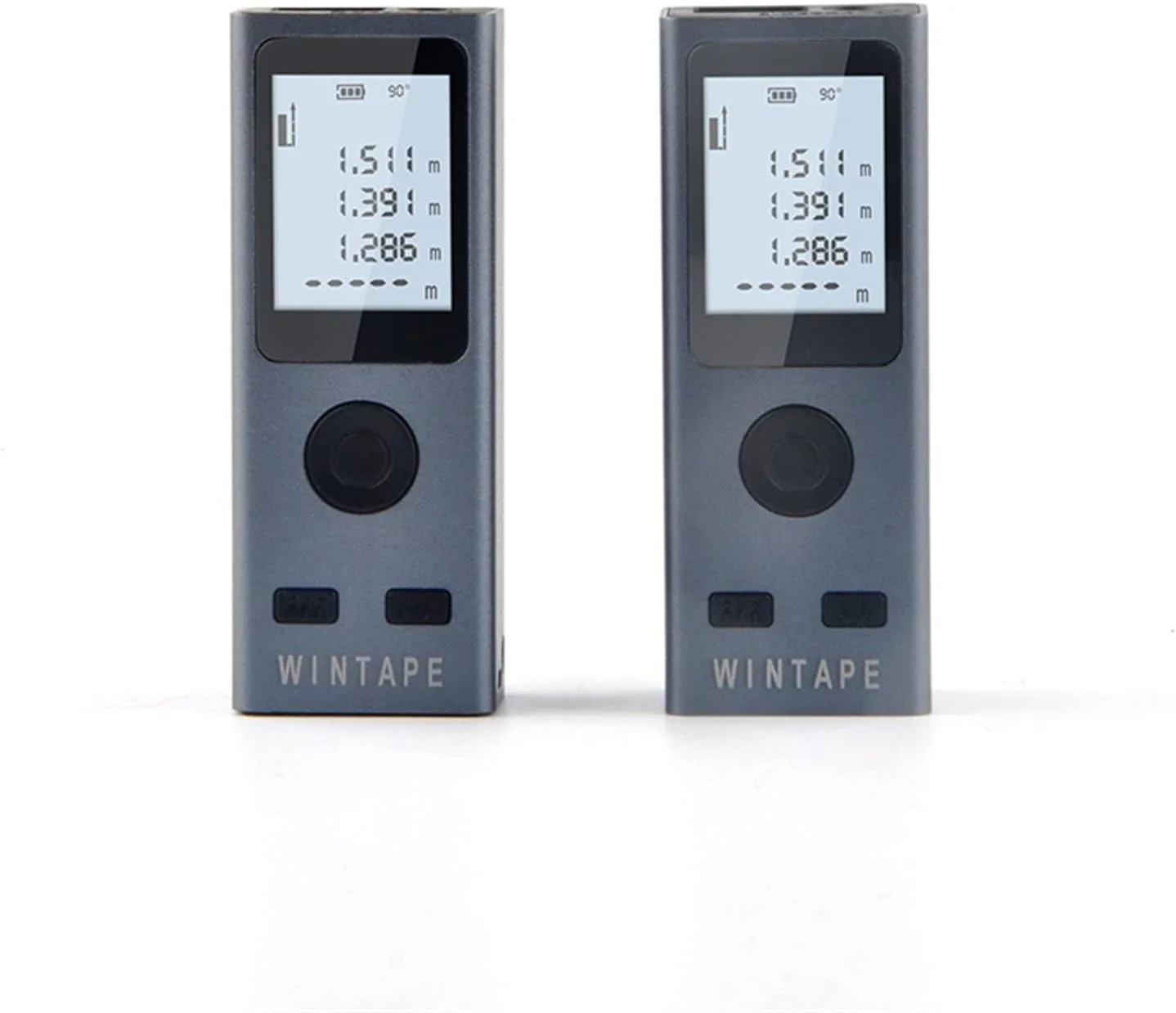 ارتفاع سنج دیجیتال، مسافت یاب لیزری دیجیتال قابل حمل با شارژ، ابزار اندازه گیری لیزری با دقت بالا (رنگ: نقره ای، اندازه: 40 متر)