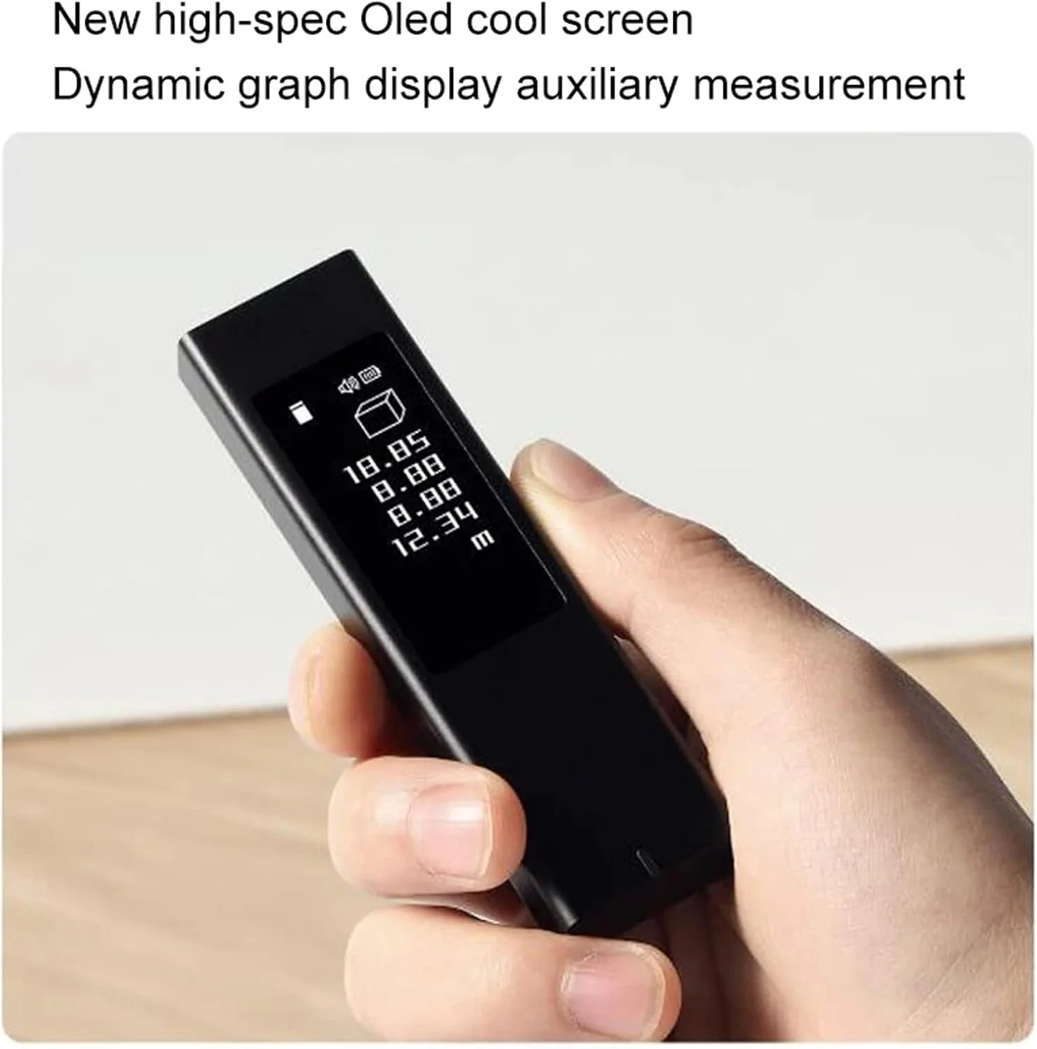ارتفاع سنج دیجیتال، فاصله یاب صفحه لمسی، متر فاصله، اندازه گیری دقیق، مسافت یاب الکترونیکی دیجیتال