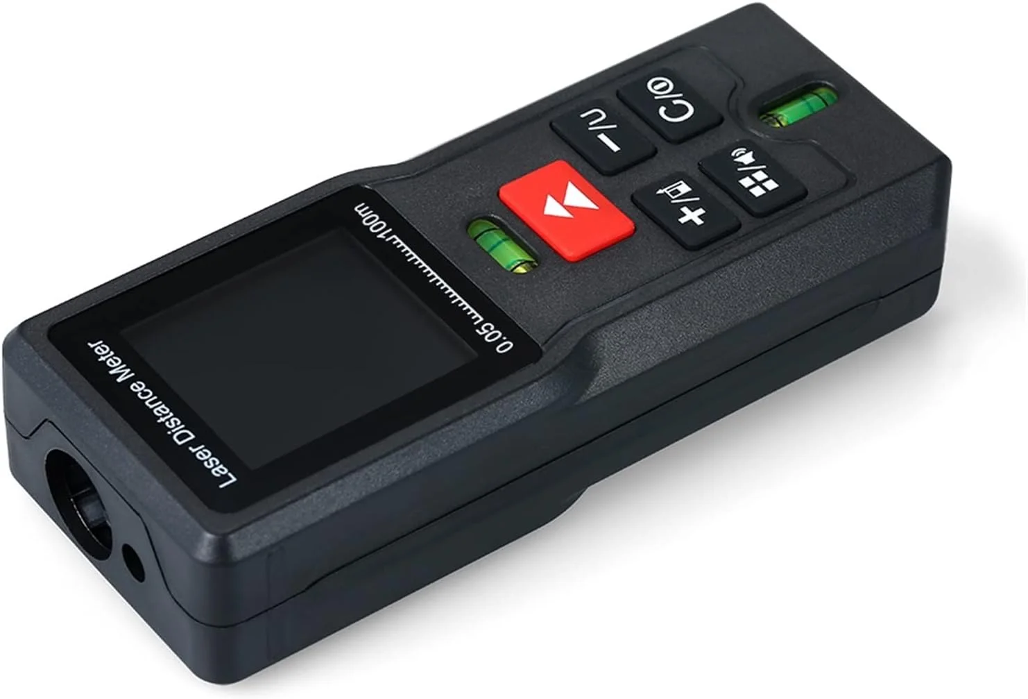 ارتفاع سنج دیجیتال، متر لیزری دستی دیجیتال قابل حمل مینی مسافت یاب با دقت بالا صفحه نمایش LCD با نور پس زمینه (اندازه: 100 متر)