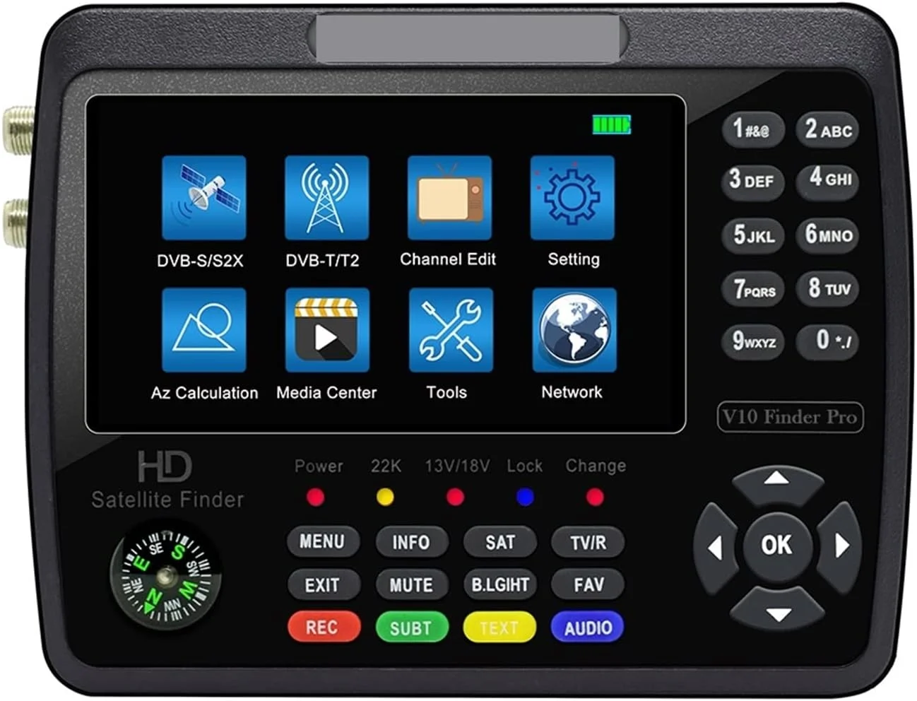 دستگاه دیجیتال V10 Finder Pro، یابنده دیجیتال با صفحه نمایش 4.3 اینچی LCD، سیگنال یاب