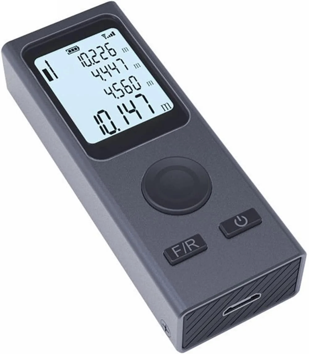 ارتفاع سنج دیجیتال، مسافت یاب لیزری، ابزار اندازه گیری چند منظوره با شارژ USB (رنگ: 25M)