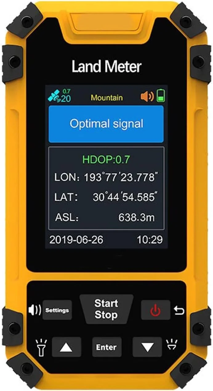متر محاسبه مساحت زمین، متر زمین S4 صفحه نمایش رنگی، دستگاه نقشه برداری متر زمین، گیرنده GNSS حرفه ای، اندازه گیری مساحت، متر اندازه گیری زمین، G-P-S دستی