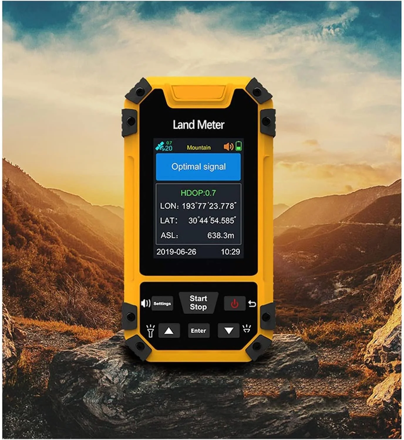 متر محاسبه مساحت زمین، متر زمین S4 صفحه نمایش رنگی، دستگاه نقشه برداری متر زمین، گیرنده GNSS حرفه ای، اندازه گیری مساحت، متر اندازه گیری زمین، G-P-S دستی