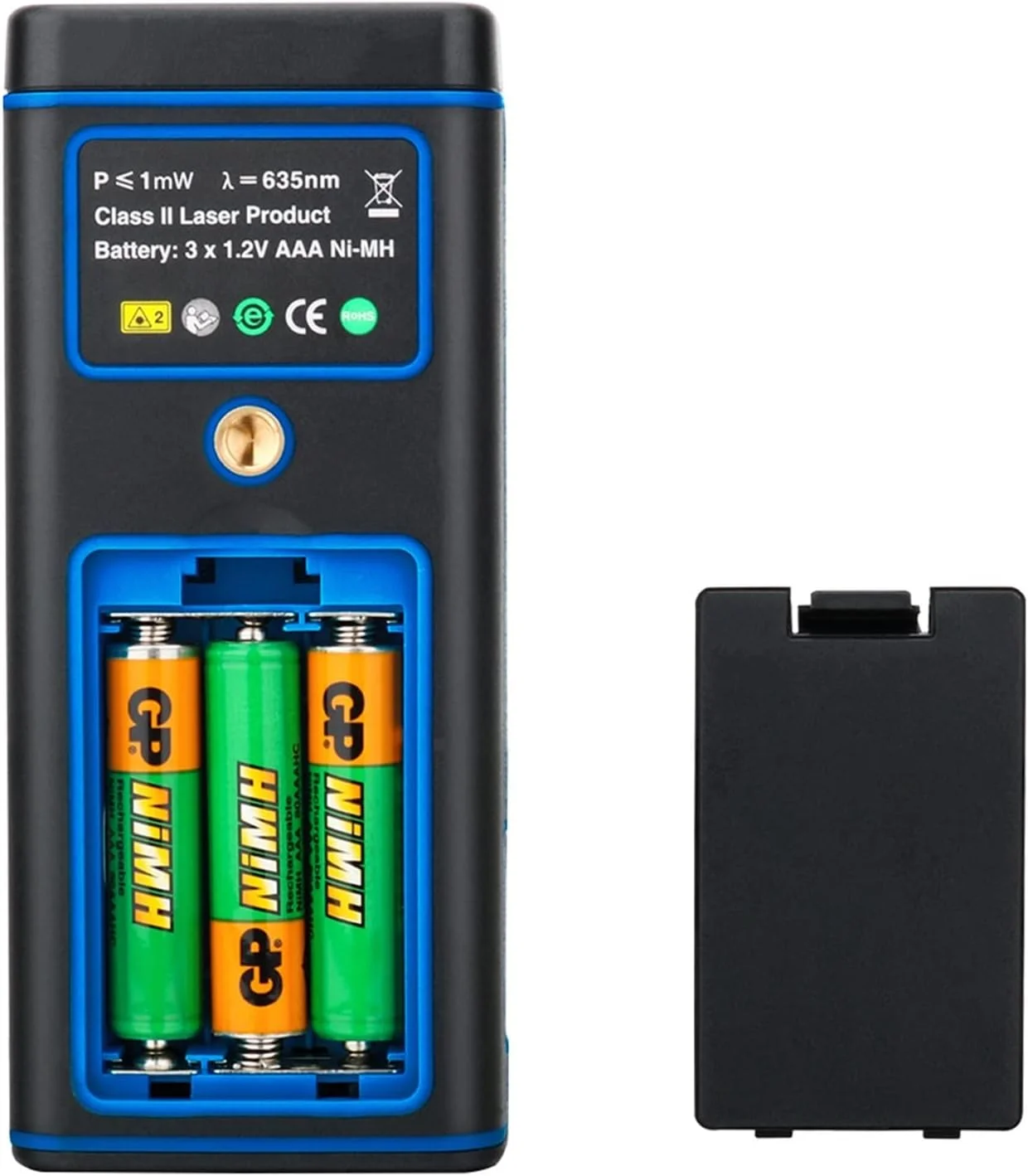 ارتفاع سنج دیجیتال، متر لیزری فاصله یاب دستی، دستگاه اندازه گیری نوار، دوربین مسافت یاب، باتری قابل شارژ (رنگ: 120 متر)