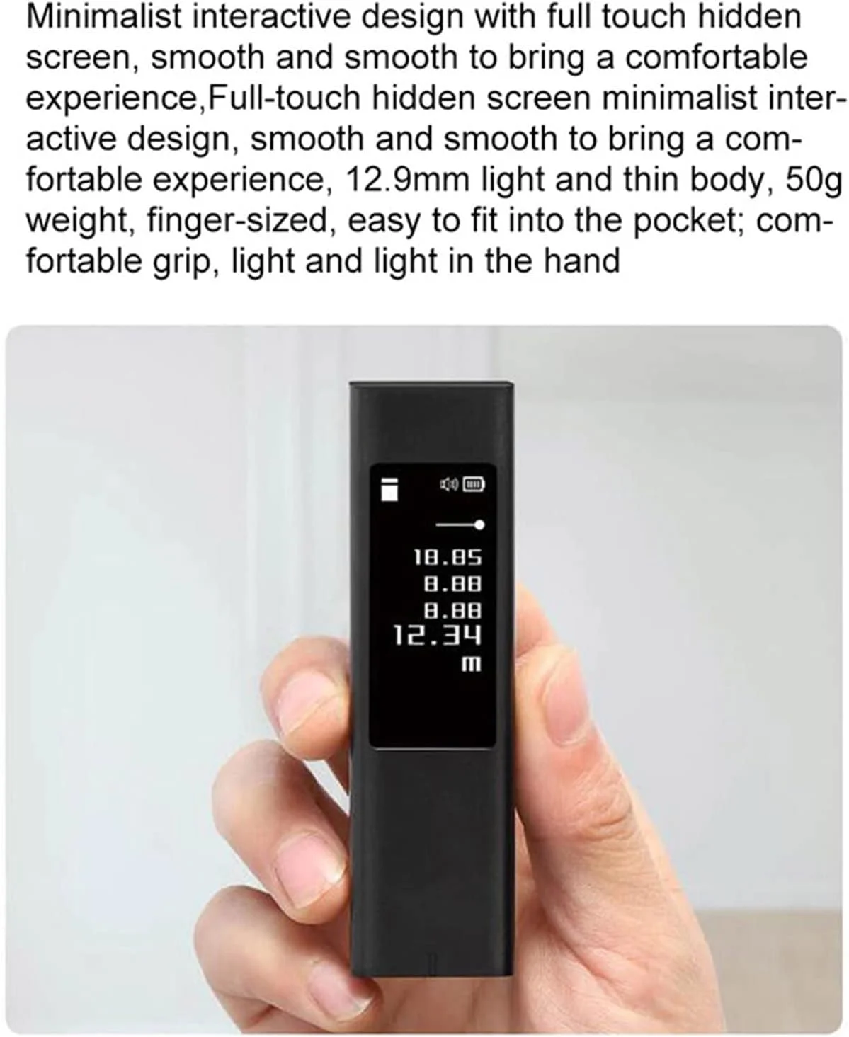 ارتفاع سنج دیجیتال، فاصله یاب لیزری، صفحه لمسی، متر فاصله، اندازه گیری دقیق، فاصله یاب دیجیتال الکترونیکی