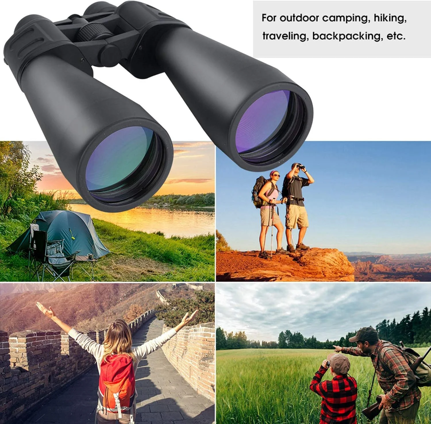 دوربین دوچشمی، دوربین دوچشمی دید در شب HD تلسکوپی 180x100، دوربین دوچشمی ضد آب با برد طولانی و سطح نور کم، اپتیک دید در فضای باز