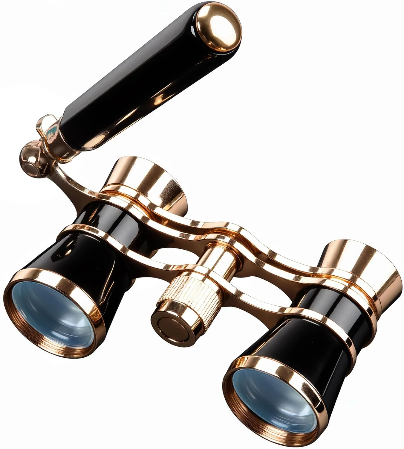 دوربین تئاتر BLACKICE، دوربین دوچشمی اپرا 3X25 جمع و جور با دسته قابل تنظیم برای بزرگسالان، کودکان و بانوان در کنسرت، تئاتر و اپرا (مشکی با دسته)