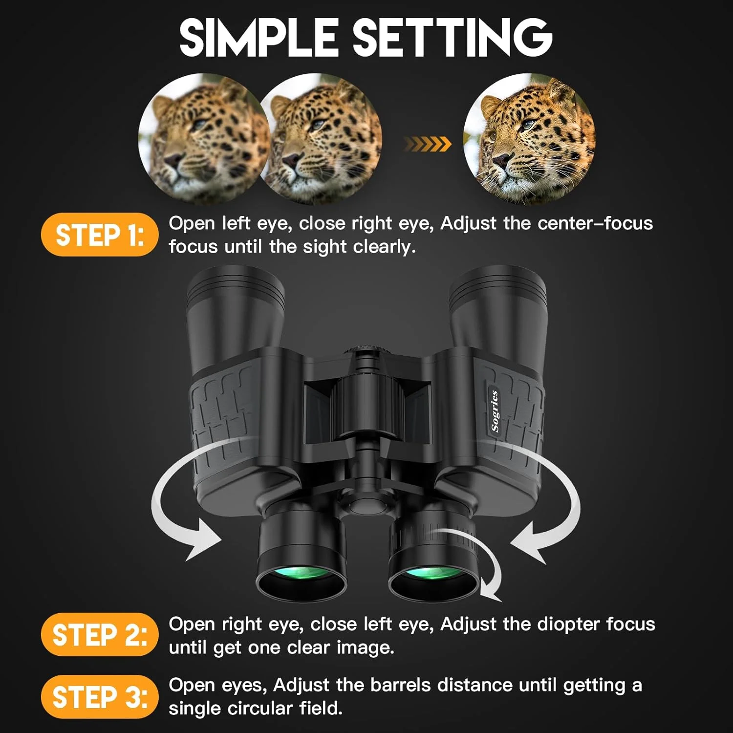 دوربین دوچشمی 10x50 HD برای بزرگسالان، ضد آب و جمع و جور، مناسب تماشای پرندگان، شکار و مسافرت - دید در نور کم، با طراحی ضد لغزش و اپتیک بادوام دوربین دوچشمی 10x50 HD برای بزرگسالان، ضد آب و جمع و جور، مناسب تماشای پرندگان، شکار و مسافرت - دید در نور کم، با طراحی ضد لغزش و اپتیک بادوام