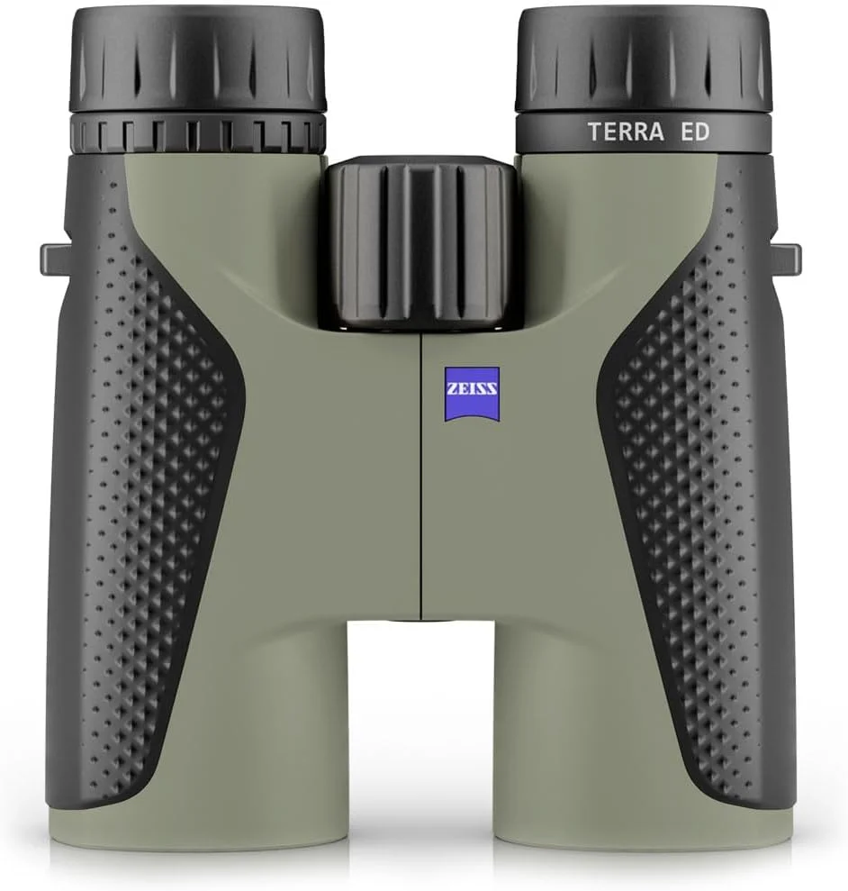 دوربین دوچشمی زایس Terra ED 10x42 ضد آب، با فوکوس سریع و شیشه پوشش‌داده‌شده برای وضوح مطلوب در همه شرایط آب و هوایی برای تماشای پرندگان، شکار، گشت و گذار، مشکی-سبز (مشکی-سبز)