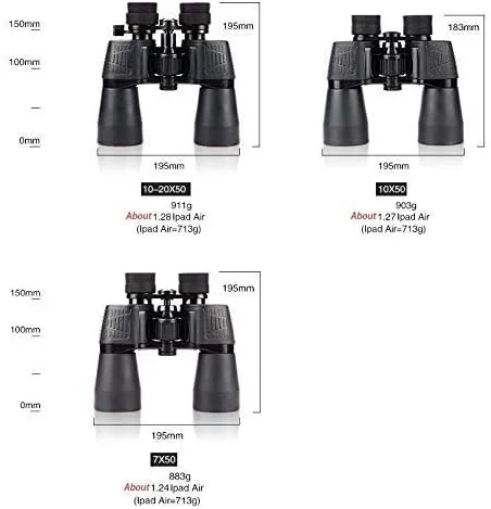دوربین دوچشمی زوم با زاویه دید گسترده 7X/10X/10-20 تلسکوپ FMC ضد آب دستی دید در شب با نور کم منشور سقفی مسافرتی فضای باز دوربین دوچشمی زوم با زاویه دید گسترده 7X/10X/10-20 تلسکوپ FMC ضد آب دستی دید در شب با نور کم منشور سقفی مسافرتی فضای باز