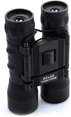 دوربین شکاری تلسکوپی قدرتمند تاشو قابل حمل بزرگنمایی بالا دید در روز و شب برای فضای باز 22X32