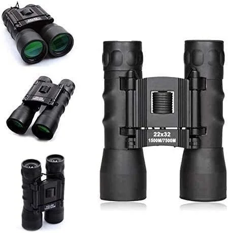 دوربین شکاری تلسکوپی قدرتمند تاشو قابل حمل بزرگنمایی بالا دید در روز و شب برای فضای باز 22X32