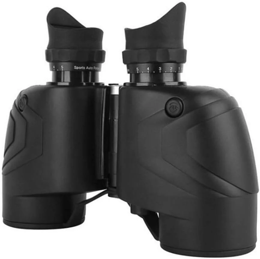 دوربین دوچشمی 7x50 با قطب‌نما، چشمی بزرگ، پر شده از نیتروژن، ضدآب، با کیفیت بالا، لوله دوتایی، برد یابی، تلسکوپ لرزه‌ای نور کم