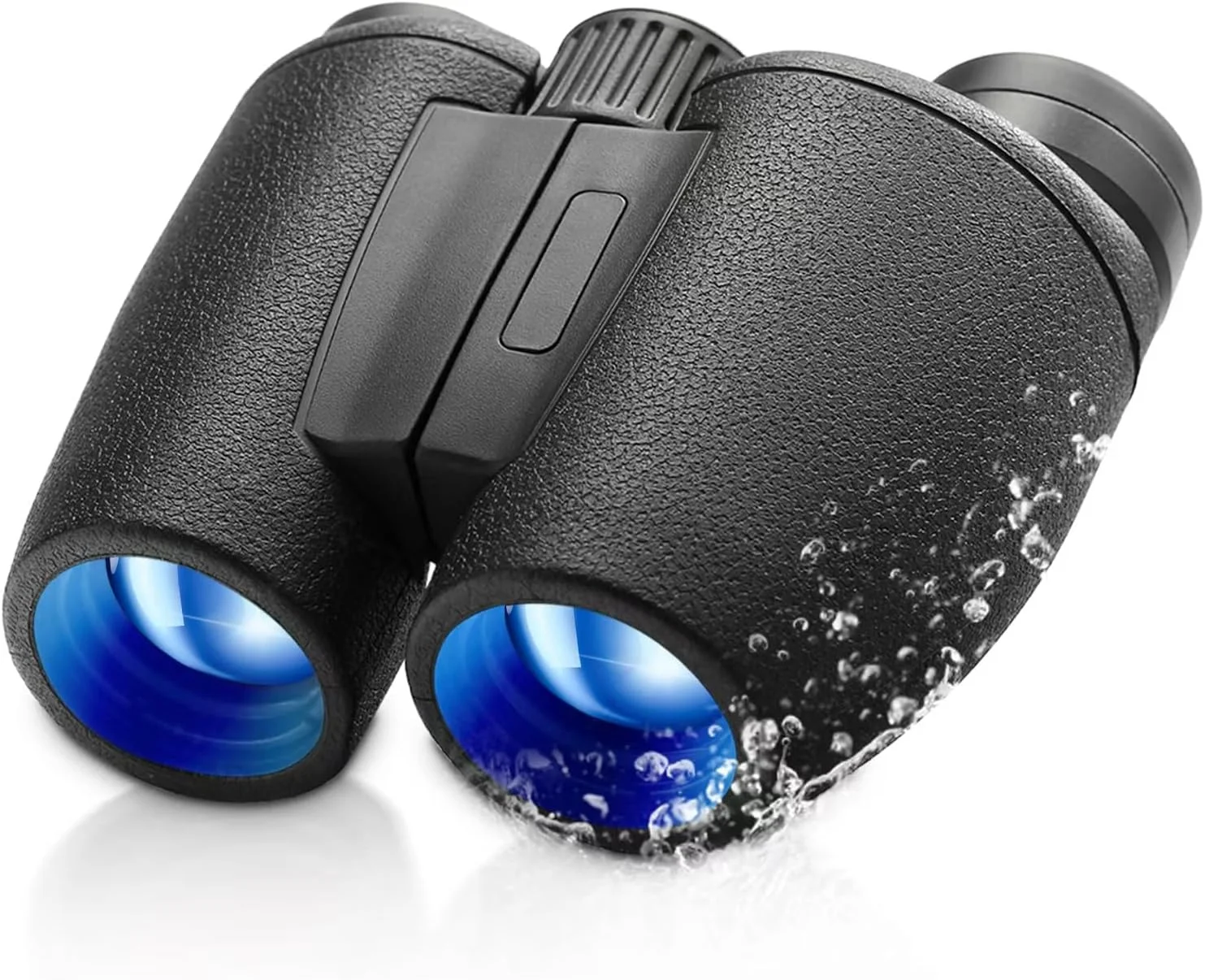 دوربین دوچشمی 8x30 با قدرت بالا برای بزرگسالان، دوربین دوچشمی HD جمع و جور و قدرتمند برای مسافرت، پیاده روی، کنسرت، کشتی، تماشا پرندگان، مشکی ضد آب برای کودکان