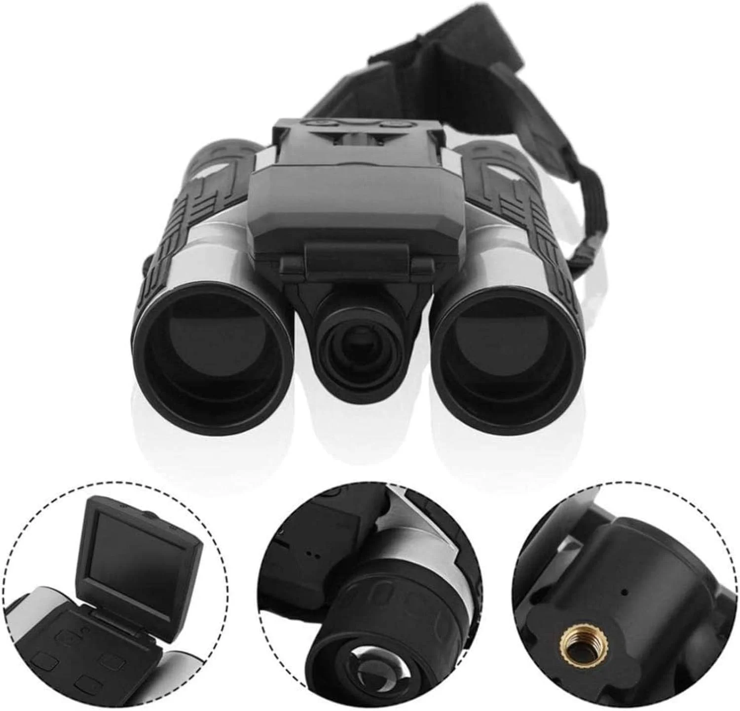 دوربین دوچشمی تلسکوپی دیجیتال HD 12X32 با دوربین 5 مگاپیکسلی و صفحه نمایش 2.0 TFT و فیلمبرداری Full 1080P LCD