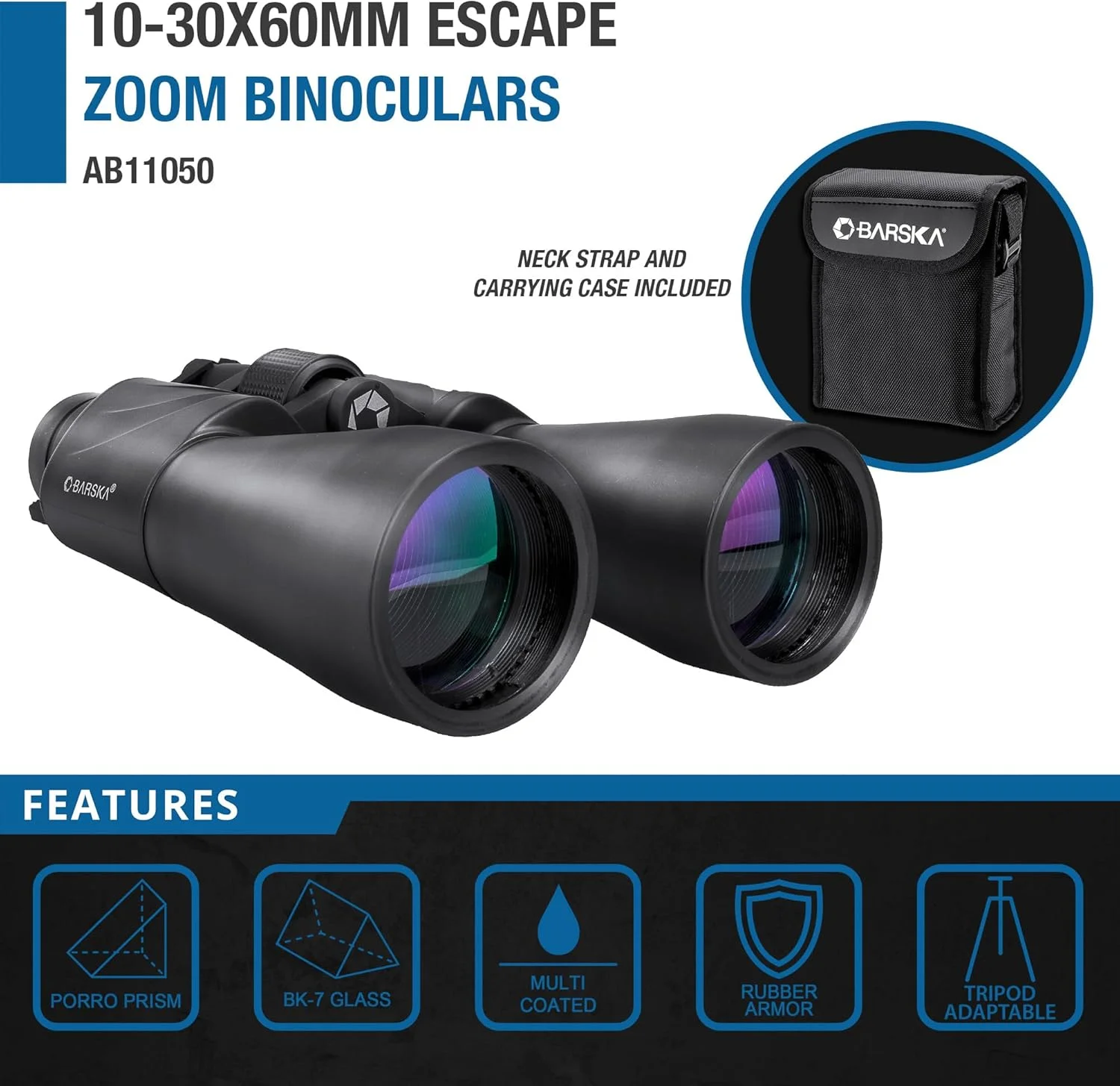 دوربین دوچشمی زوم بارسکا Escape Porro (لنز سبز)