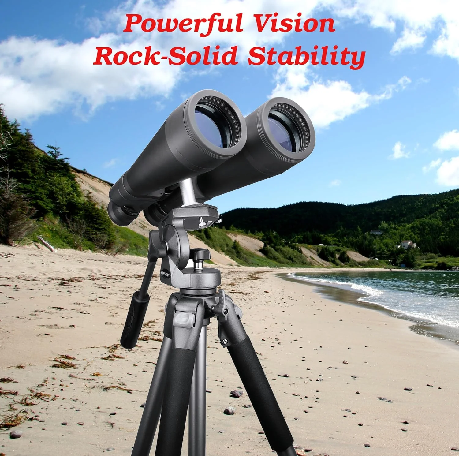 دوربین دوچشمی 30x80 X-Trail از BARSKA با آداپتور سه پایه داخلی، مشکی