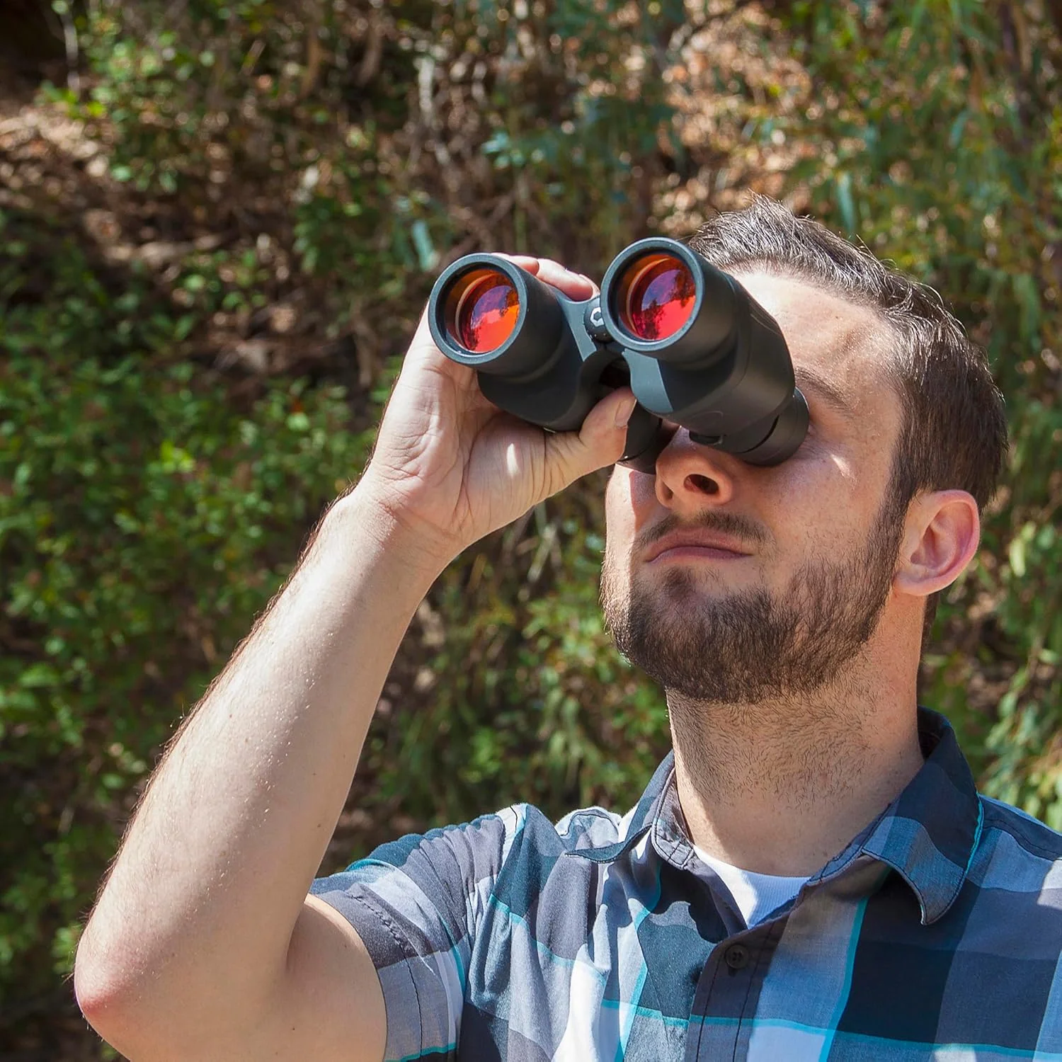 دوربین دوچشمی Barska X Trail Reverse Porro 8 x 42 - مشکی، منشور Porro، بزرگنمایی متنوع، اپتیک پوشش داده شده، زاویه دید گسترده، لنزهای شیئی بزرگ، روکش لاستیکی، دستگیره ضد لغزش، کیف حمل، بند گردنی