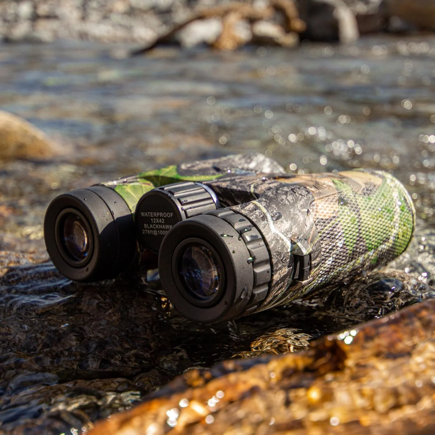 دوربین شکاری 12x42 Barska Blackhawk با روکش Mossy Oak Break-Up