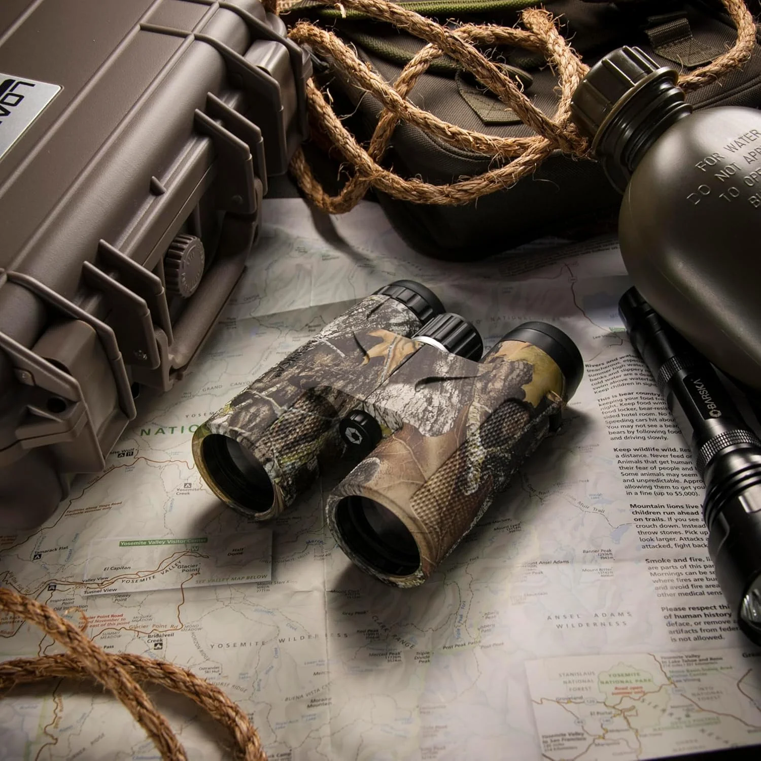 دوربین شکاری 12x42 Barska Blackhawk با روکش Mossy Oak Break-Up