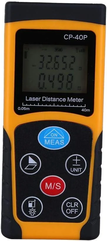 متر فاصله یاب لیزری دیجیتال دستی با دقت بالا و طراحی جمع و جور (40 متر)