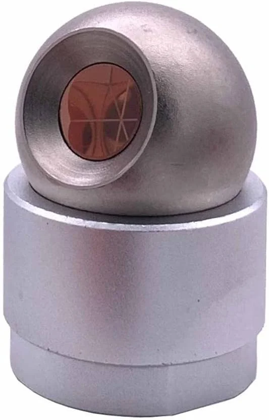 مجموعه 6 عددی منشور اپتیکی کوچک کروی 12.7 میلی‌متری (0.5 اینچ) با پوشش مسی و پایه مغناطیسی مناسب برای توتال استیشن