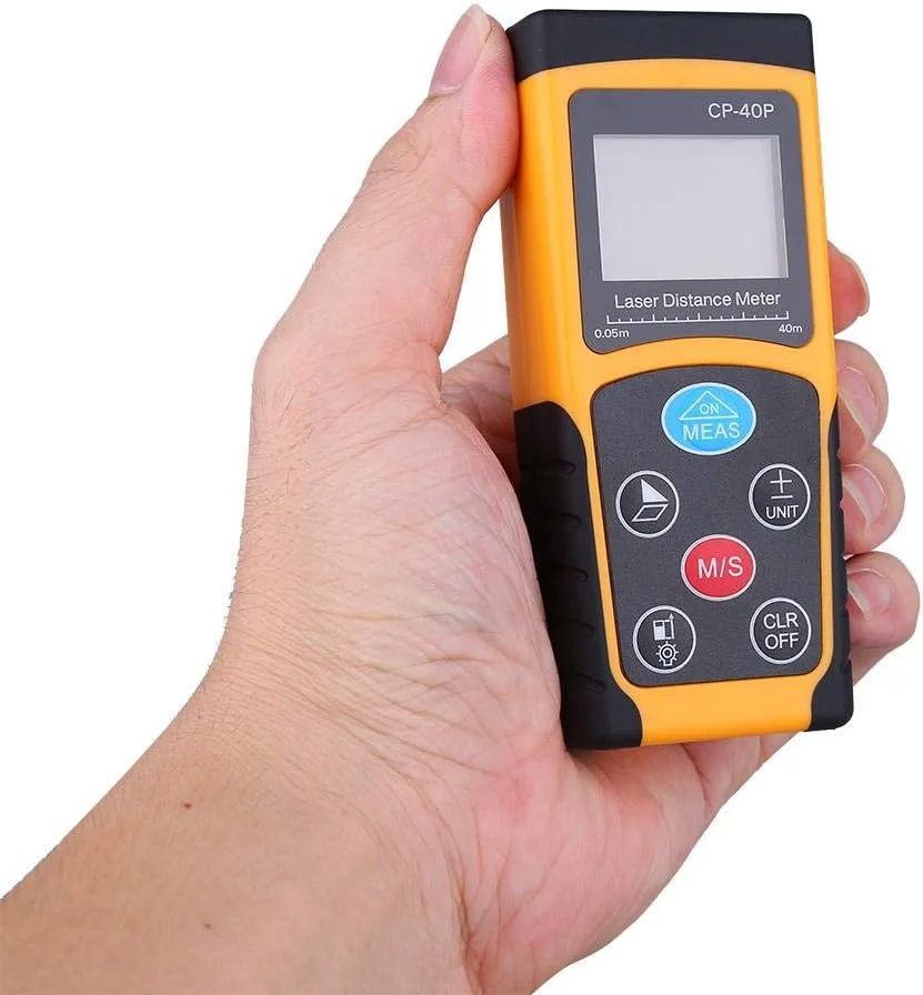 متر فاصله یاب لیزری دیجیتال دستی با دقت بالا و طراحی جمع و جور (40 متر)