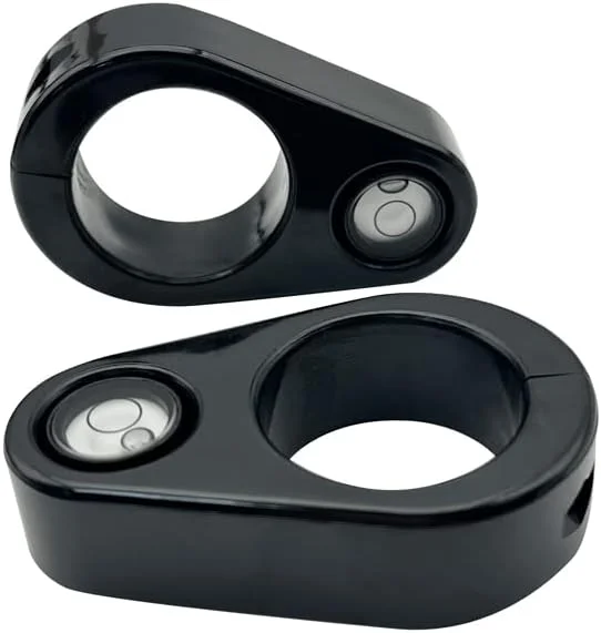 دو عدد تراز حبابی ۳۶ میلی‌متری جدید با پایه مناسب برای میله GPS قطبی با قطر ۳۶ میلی‌متر