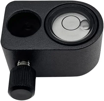 2 عدد تراز حبابی فلزی 12 میلی‌متری با نگهدارنده مناسب برای منشور با قطر 12 میلی‌متر، تراز قطبی کوچک