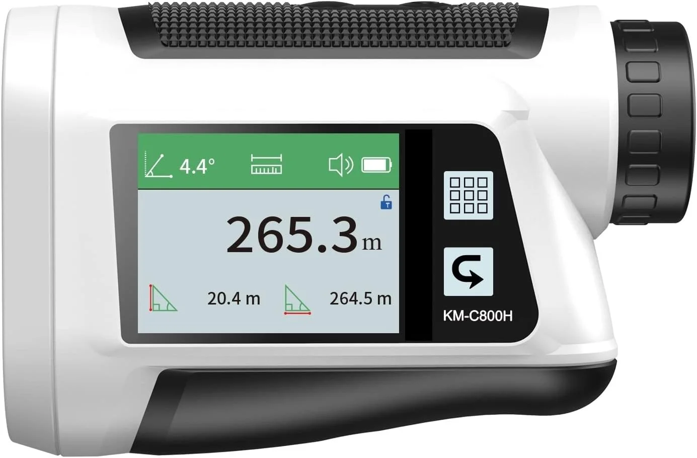 تلسکوپ تعیین محدوده لیزری LCD مناسب فضای باز برای گلف، جعبه ابزار تعیین محدوده برای رولت، نوار اندازه گیری محدوده یاب تلسکوپ