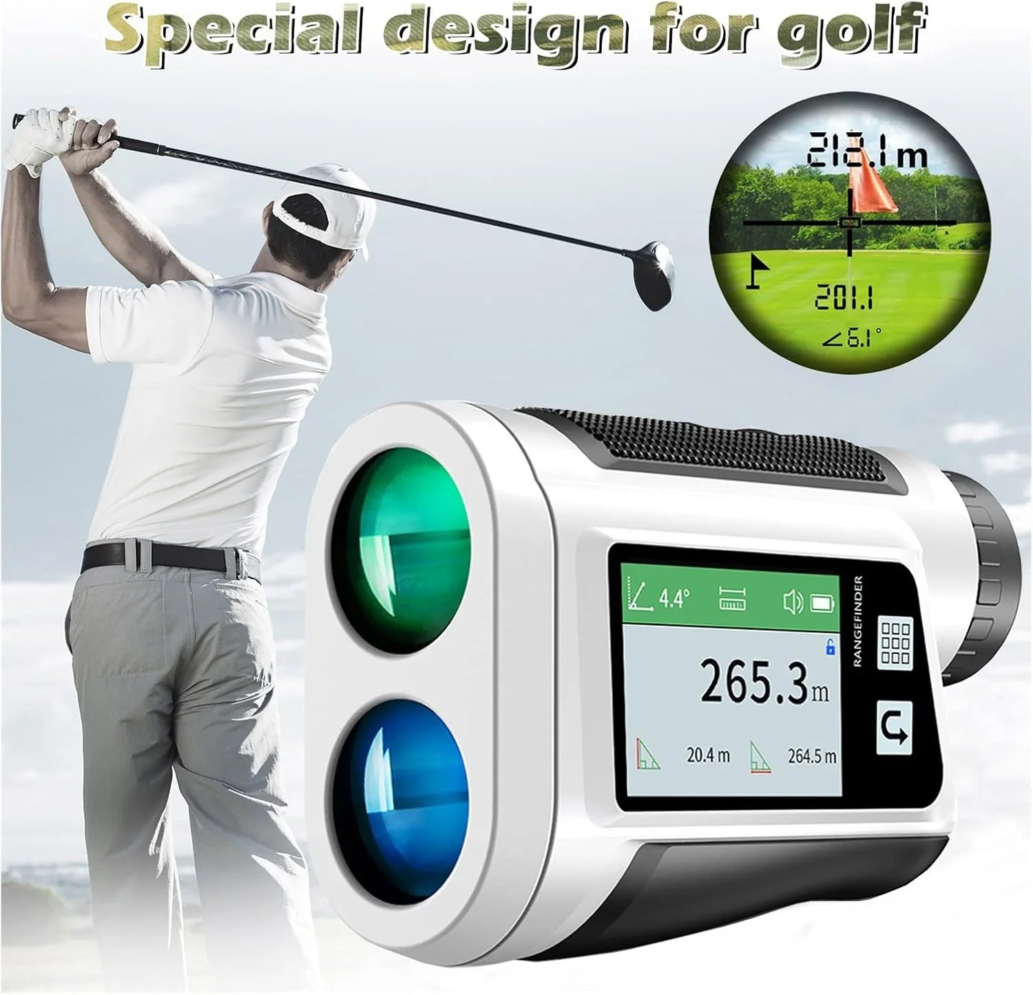 تلسکوپ تعیین محدوده لیزری LCD مناسب فضای باز برای گلف، جعبه ابزار تعیین محدوده برای رولت، نوار اندازه گیری محدوده یاب تلسکوپ تلسکوپ تعیین محدوده لیزری LCD مناسب فضای باز برای گلف، جعبه ابزار تعیین محدوده برای رولت، نوار اندازه گیری محدوده یاب تلسکوپ