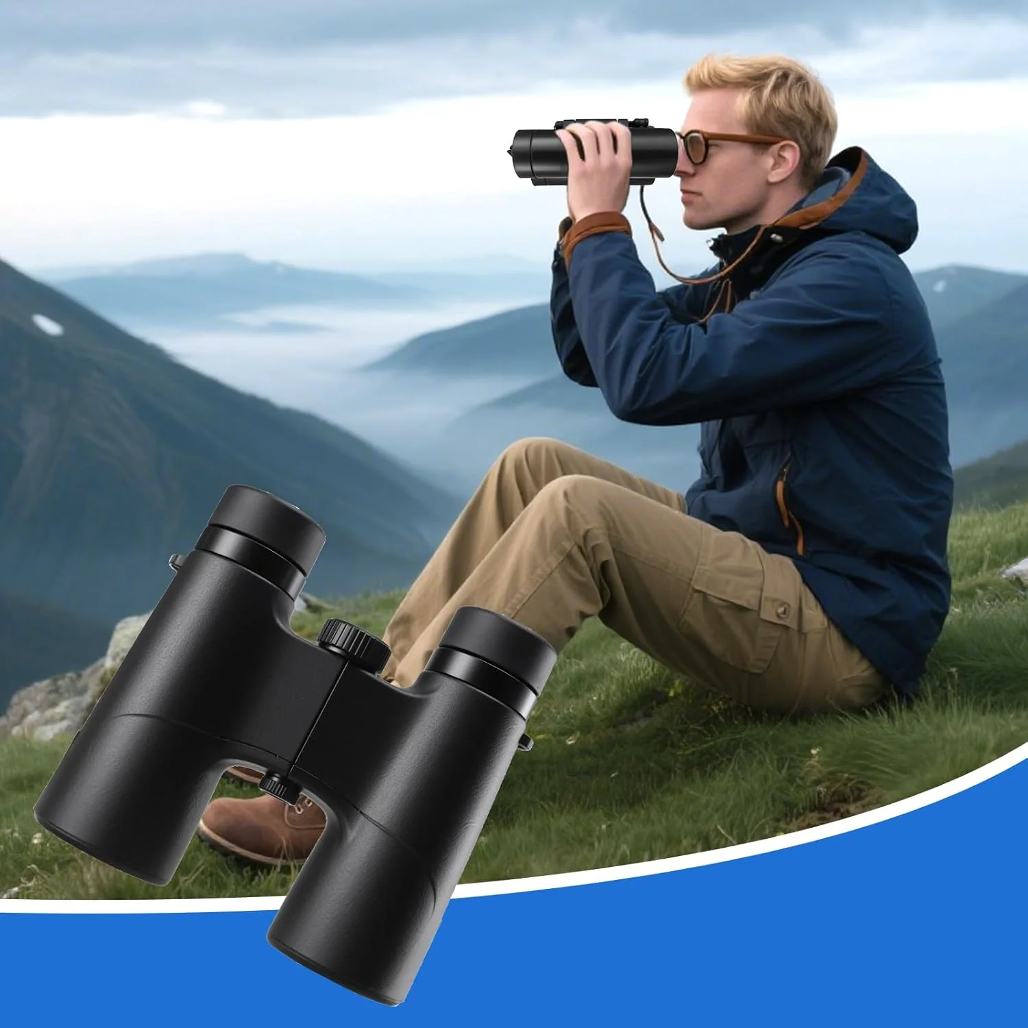 دوربین دوچشمی تاشو Bigfish AuroraScope با میدان دید فوق العاده گسترده و طراحی ضد آب، ایده آل برای تماشای حیات وحش در گرگ و میش، آسمان پر ستاره در شب های قطبی و کوهستان های مرتفع