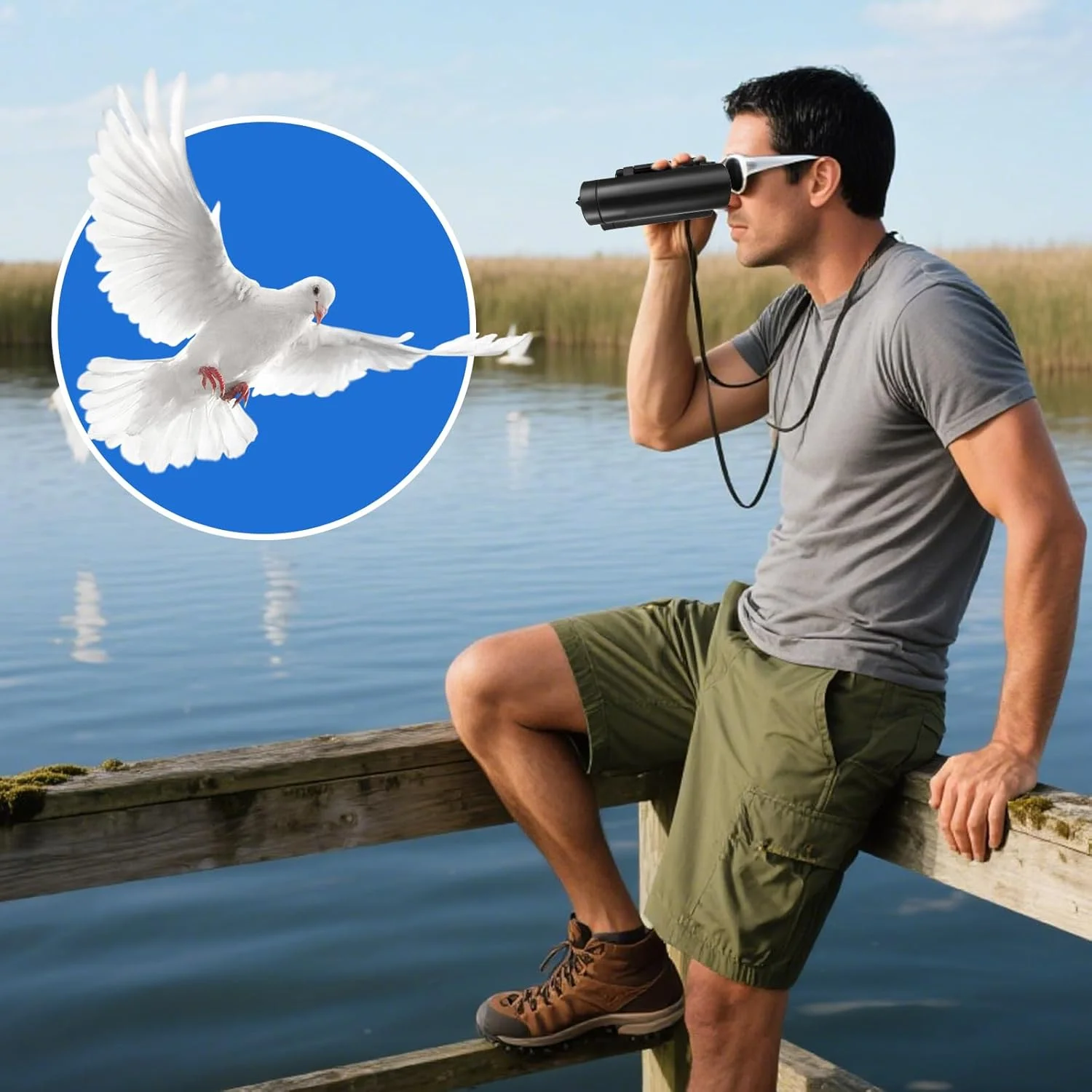 دوربین دوچشمی تاشو Bigfish AuroraScope با میدان دید فوق العاده گسترده و طراحی ضد آب، ایده آل برای تماشای حیات وحش در گرگ و میش، آسمان پر ستاره در شب های قطبی و کوهستان های مرتفع