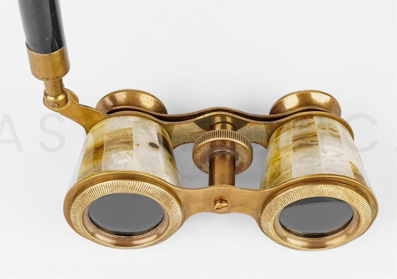 دوربین تئاتر مروارید کاپیتان با بدنه برنجی - 6.35 سانتی متر، جمع و جور، فوکوس مرکزی، منشور سقفی، بزرگنمایی 3 برابر، میدان دید 5 درجه، ساخته شده با مواد لوکس دست ساز