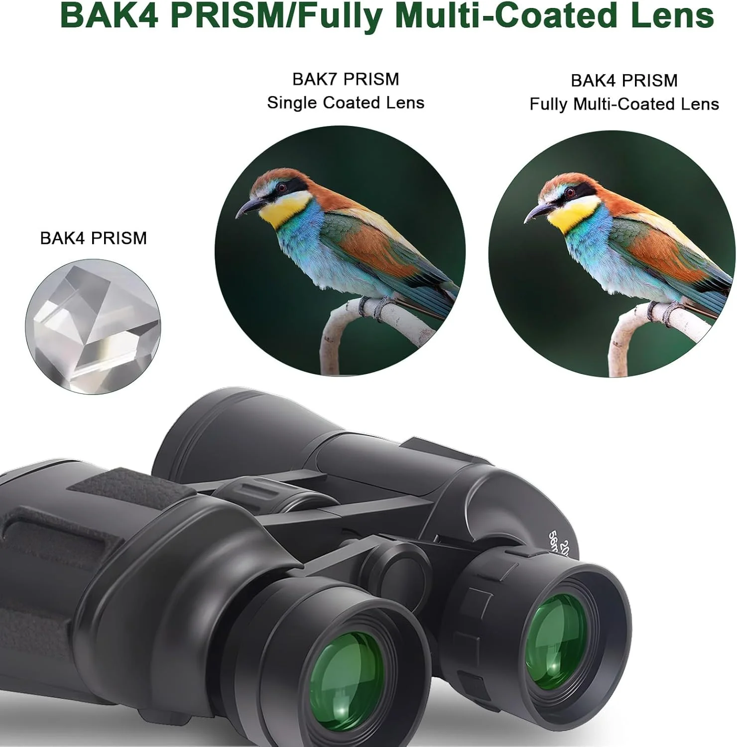 دوربین دوچشمی 20x50 با قدرت بالا برای بزرگسالان