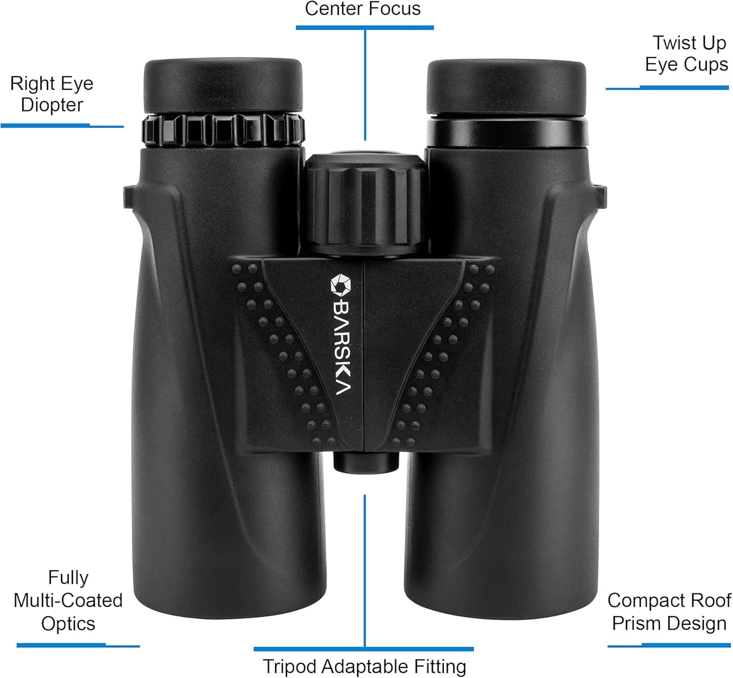دوربین دوچشمی ضدآب 10x42 Blackhawk BARSKA AB13434 برای تماشای پرندگان، قایق‌رانی، رویدادها، پیاده‌روی، شکار و غیره