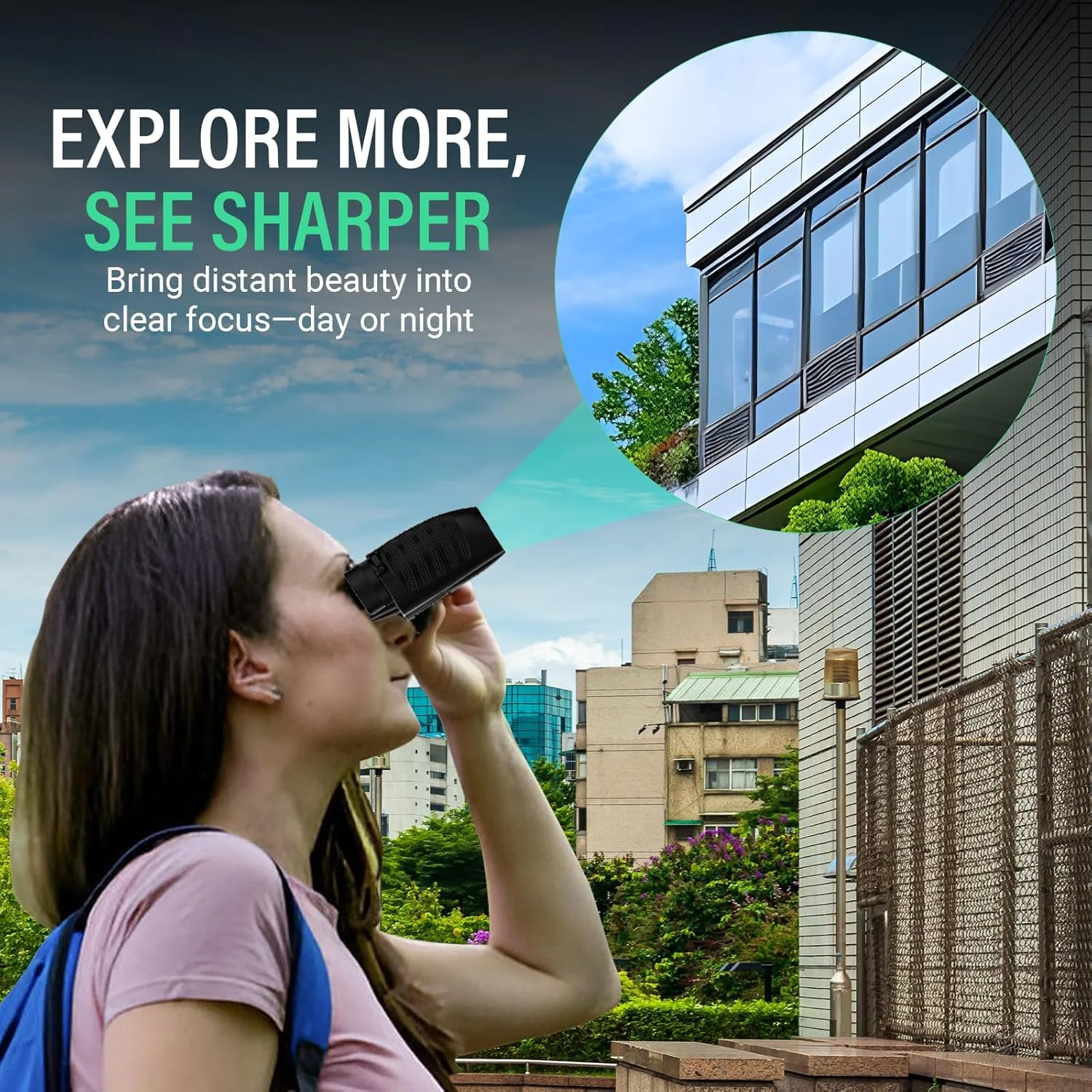 دوربین دوچشمی فشرده 12x25 برای بزرگسالان و کودکان - دید واضح از راه دور، دوربین دوچشمی قدرتمند با کیف مسافرتی - سبک وزن، چشمی بزرگ، ضد آب و ضد مه - شکار، تماشای پرندگان