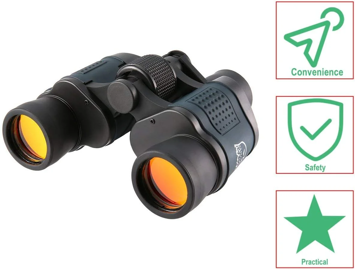 دوربین دوچشمی حرفه ای 60x60 16000M HD دید در شب برای پیاده روی، مسافرت، کار در مزرعه، جنگلداری و حفاظت از آتش