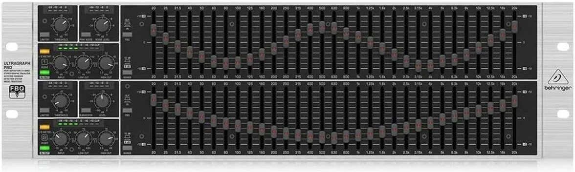 اکولایزر گرافیکی ۳۱ باندی دو کاناله Behringer ULTRAGRAPH-PRO FBQ6200HD