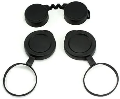 درب لنز لاستیکی 10x42 برای دوربین های دوچشمی + محافظ باران