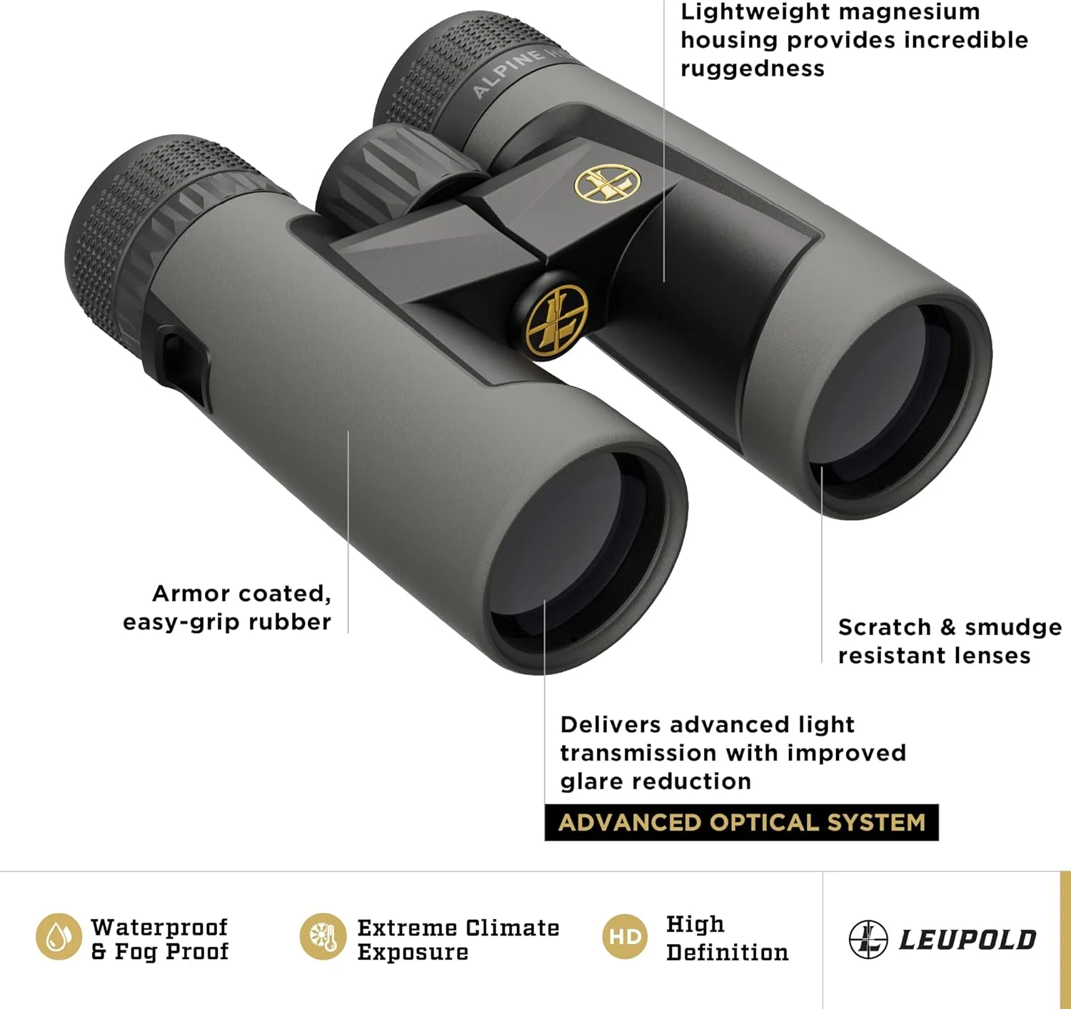 دوربین دوچشمی Leupold BX-2 Alpine HD، 8x42 میلی‌متر (181176)