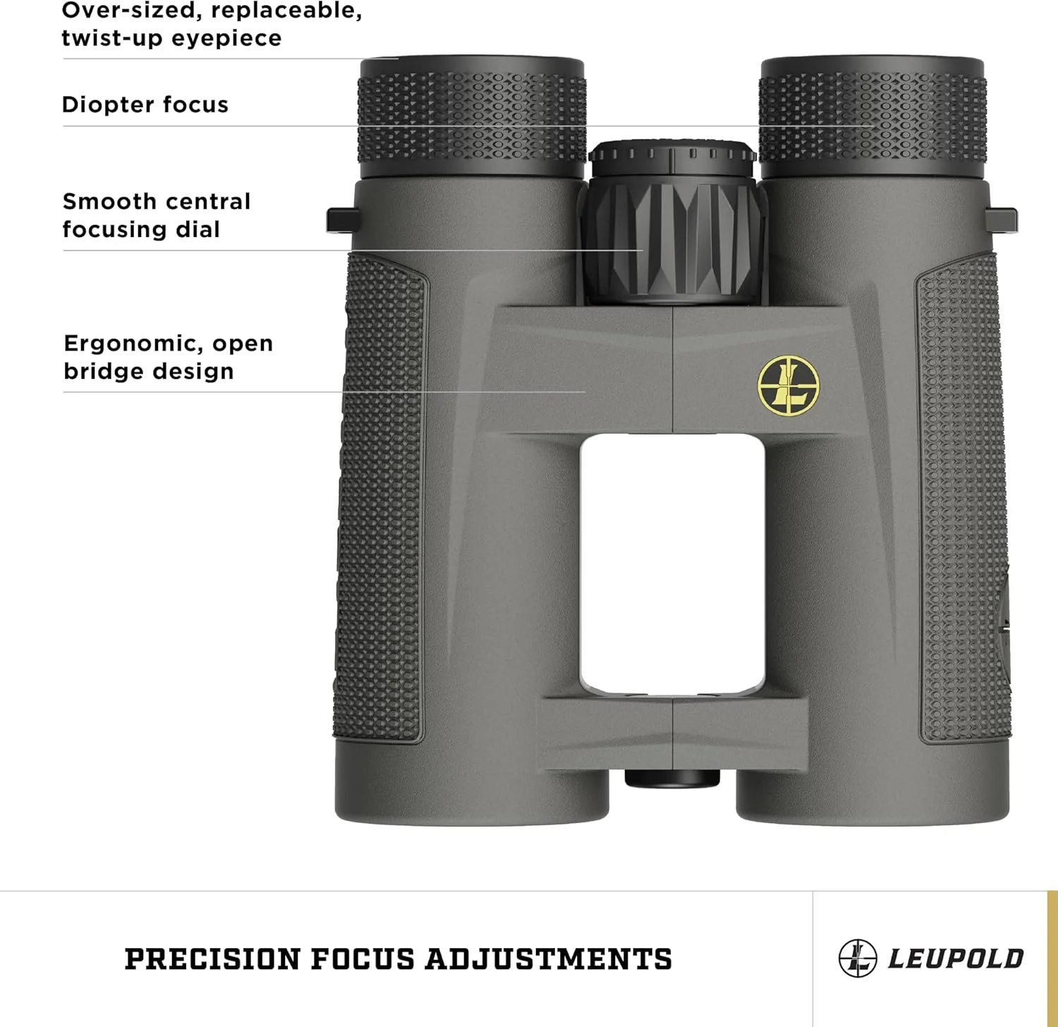 دوربین دوچشمی لوپولد BX-4 Pro Guide HD، 10x42mm، خاکستری سایه (172666)