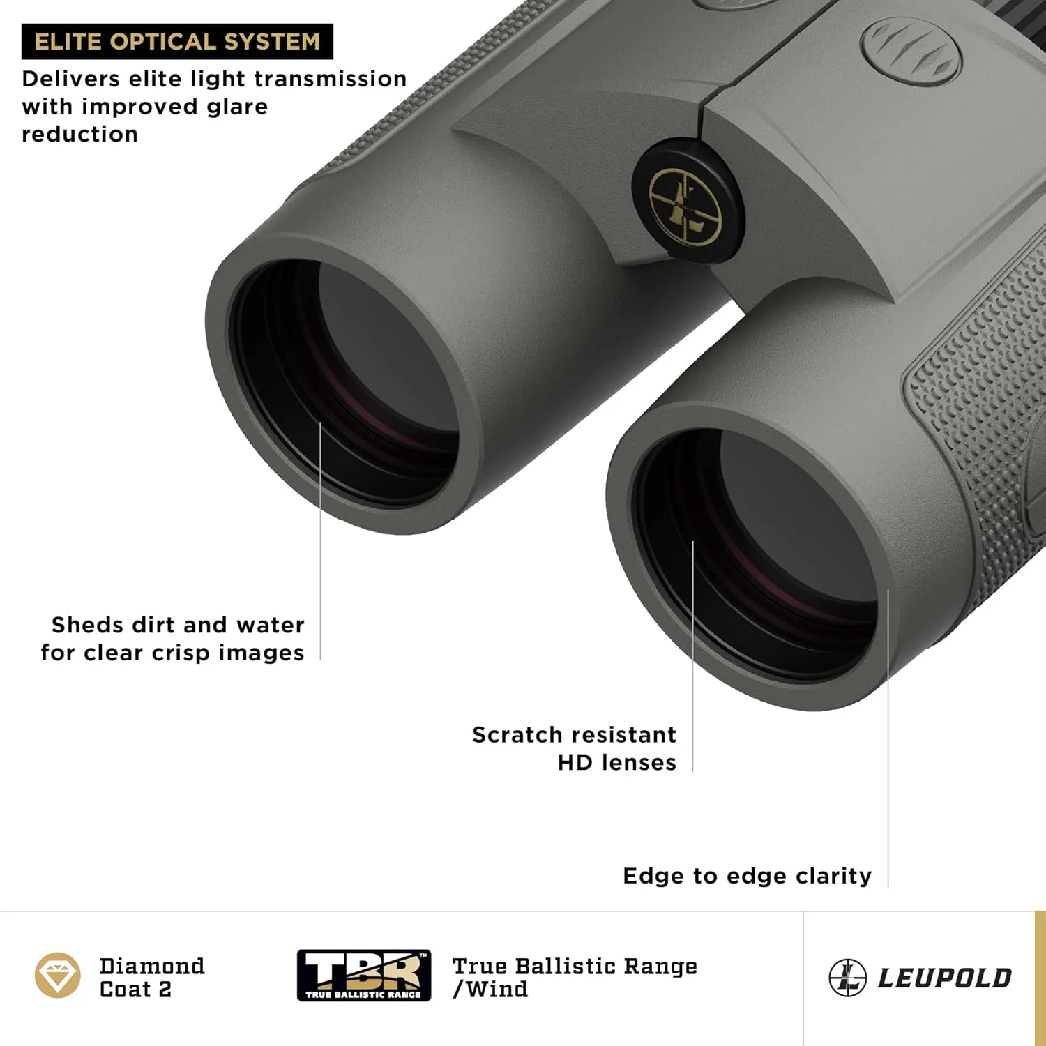 دوربین دوچشمی مسافت یاب لوپولد BX-4 Range HD TBR/W 10x42 میلی متر خاکستری سایه (182883)