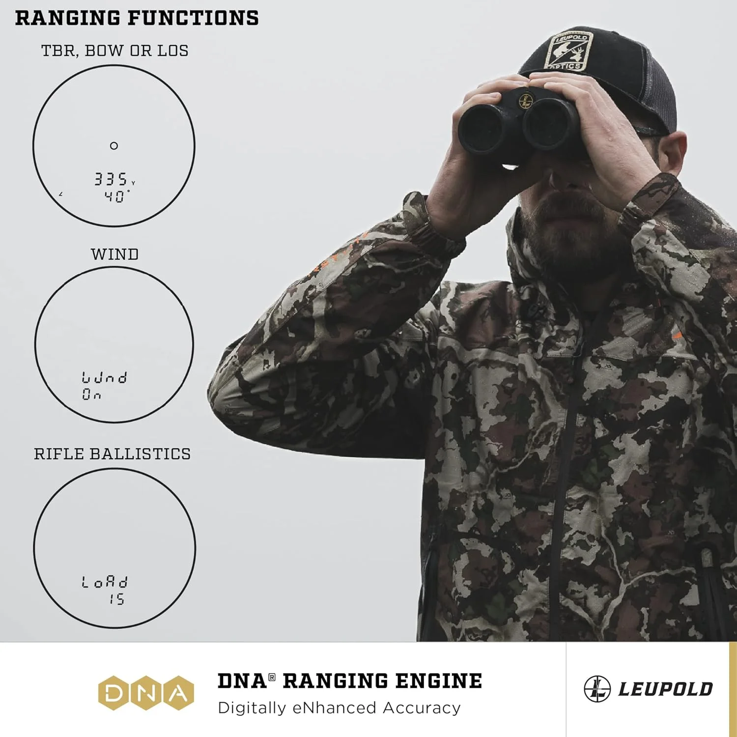 دوربین دوچشمی مسافت یاب لوپولد BX-4 Range HD TBR/W 10x42 میلی متر خاکستری سایه (182883)