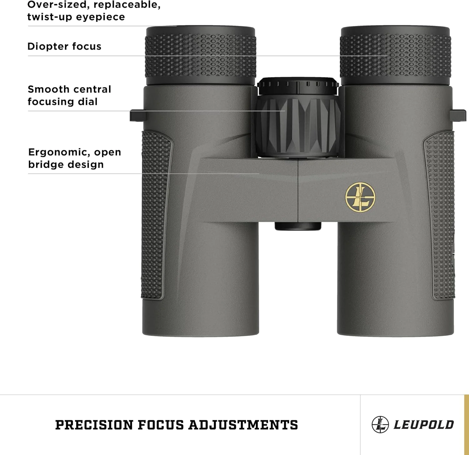 دوربین دوچشمی Leupold BX-4 Pro Guide HD، 10x32mm، خاکستری سایه (172660)