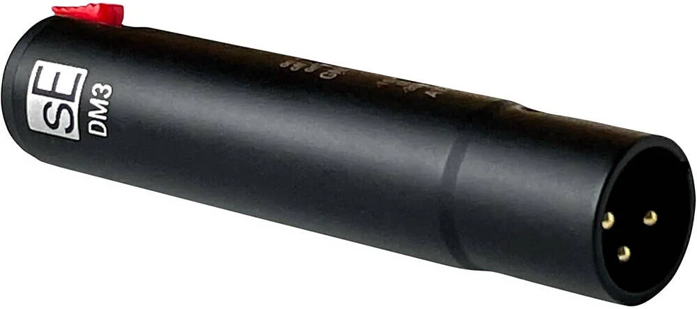 جعبه مستقیم فعال sE Electronics DM3 Dynamite، امپدانس الکتریکی 86 اهم، محدوده فرکانس 10 هرتز - 120 کیلوهرتز، توان فانتوم 48 ولت، مصرف جریان 3.8 میلی آمپر، مشکی | DM3BK