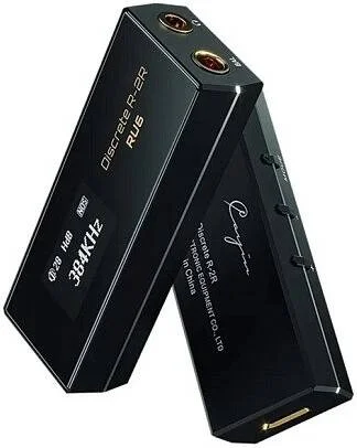 Cayin RU6، دانگل DAC/Amp قابل حمل USB با DAC R-2R مجزا 24 بیتی، پشتیبانی از PCM 384kHz و DSD64/128/256، خروجی هدفون دوگانه، نمایشگر OLED و شاسی آلومینیومی CNC، مشکی | RU6